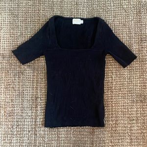 NATION LTD square neck stretch top M